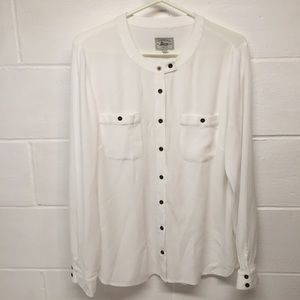 G.H.Bass & Co rayon long sleeve women’s large top